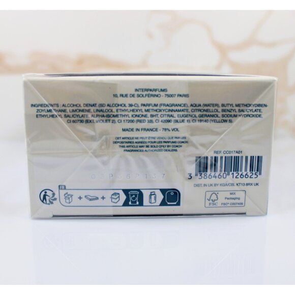 COACH Coach Open Road Men's EDT 3.3 fl oz/100ml Full Sized SEALED & BNIB - Picture 6 of 6